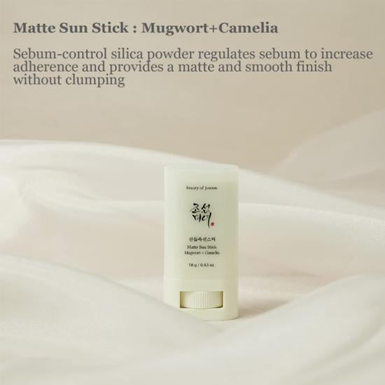 MATTE SUN STICK : MUGWORT + CAMELLIA-protection solaire SPF50+