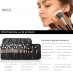 24 PINCEAUX MAQUILLAGE PROFESSIONNELS – KIT COMPLET