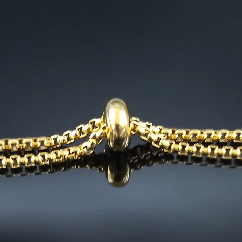 Stainless Steel Long Necklaces Gold Color round Flower Women Long Necklace Jewelry Sautoir Femme Long Acier Inoxydable