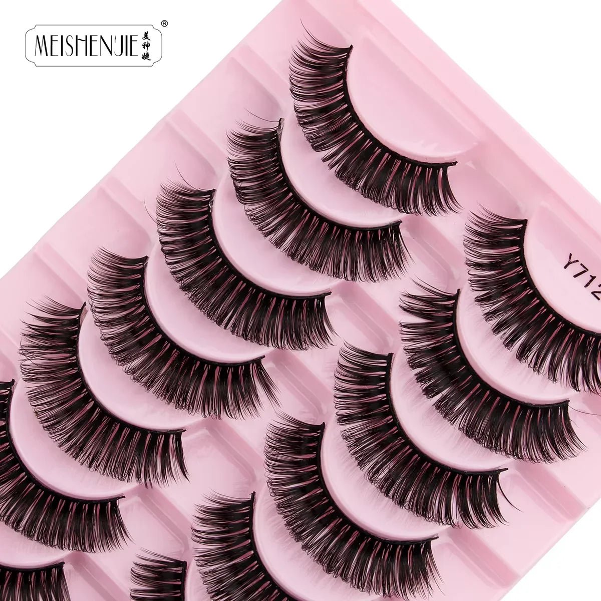 3/10 Pairs Soft False Lashes Dramatic Thick Russian Lashes 3D Mink Eyelashes Reusable Fluffy Russian Strip Lashes Make up Tools