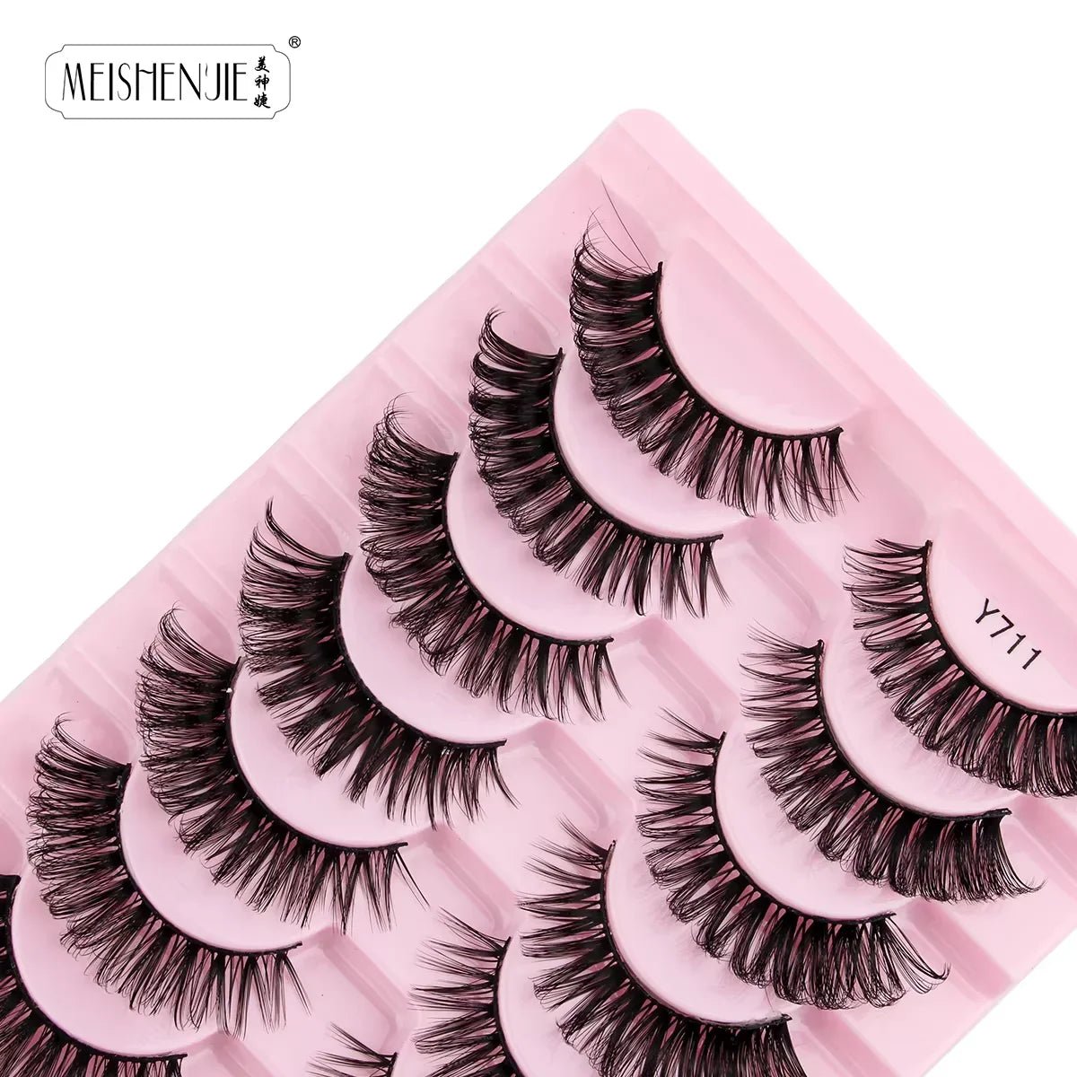 3/10 Pairs Soft False Lashes Dramatic Thick Russian Lashes 3D Mink Eyelashes Reusable Fluffy Russian Strip Lashes Make up Tools