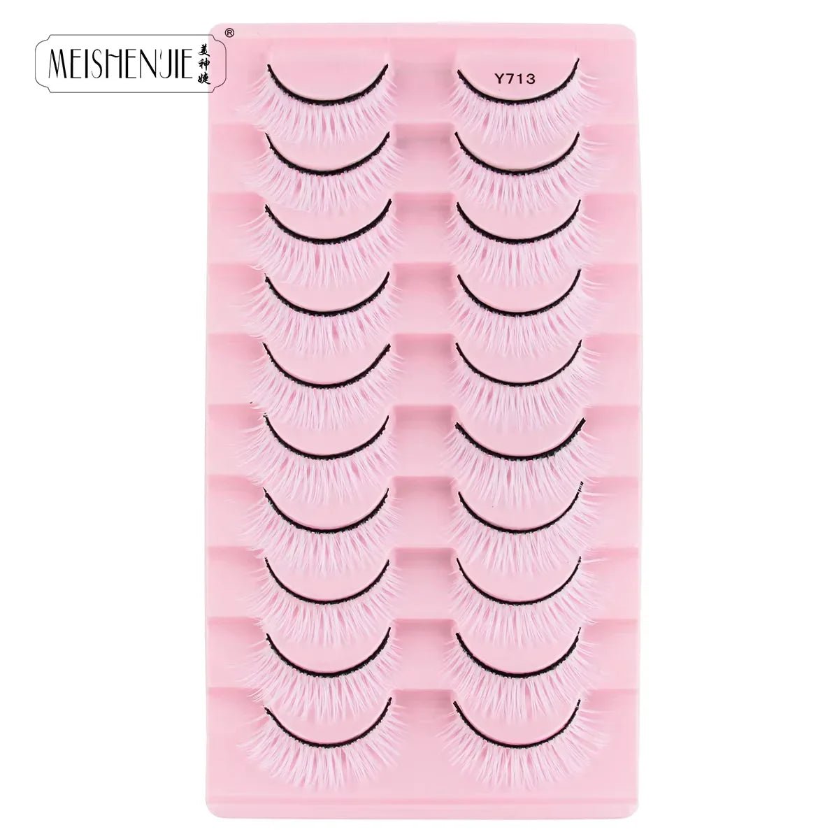 3/10 Pairs Soft False Lashes Dramatic Thick Russian Lashes 3D Mink Eyelashes Reusable Fluffy Russian Strip Lashes Make up Tools