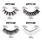3/10 Pairs Soft False Lashes Dramatic Thick Russian Lashes 3D Mink Eyelashes Reusable Fluffy Russian Strip Lashes Make up Tools