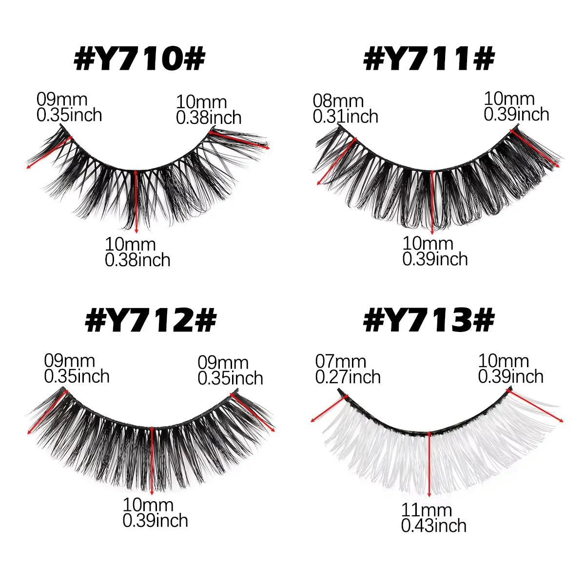3/10 Pairs Soft False Lashes Dramatic Thick Russian Lashes 3D Mink Eyelashes Reusable Fluffy Russian Strip Lashes Make up Tools